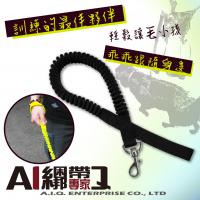 A.I.Q.捆绑带专家- LT23131 弹性伸缩狗牵绳 黑色 19mm x 80~150cm (中型犬专用)