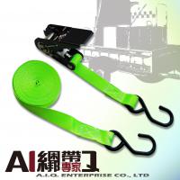 A.I.Q.捆绑带专家- LT0031 日本畅销 棘轮货物绑带 轻型手拉器捆绑带 S钩 1” x 5M(17英尺)固定带